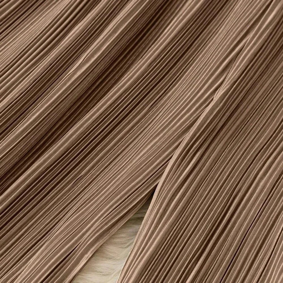 Brown Casual Women's Loose Pants - Picture 3 of 5